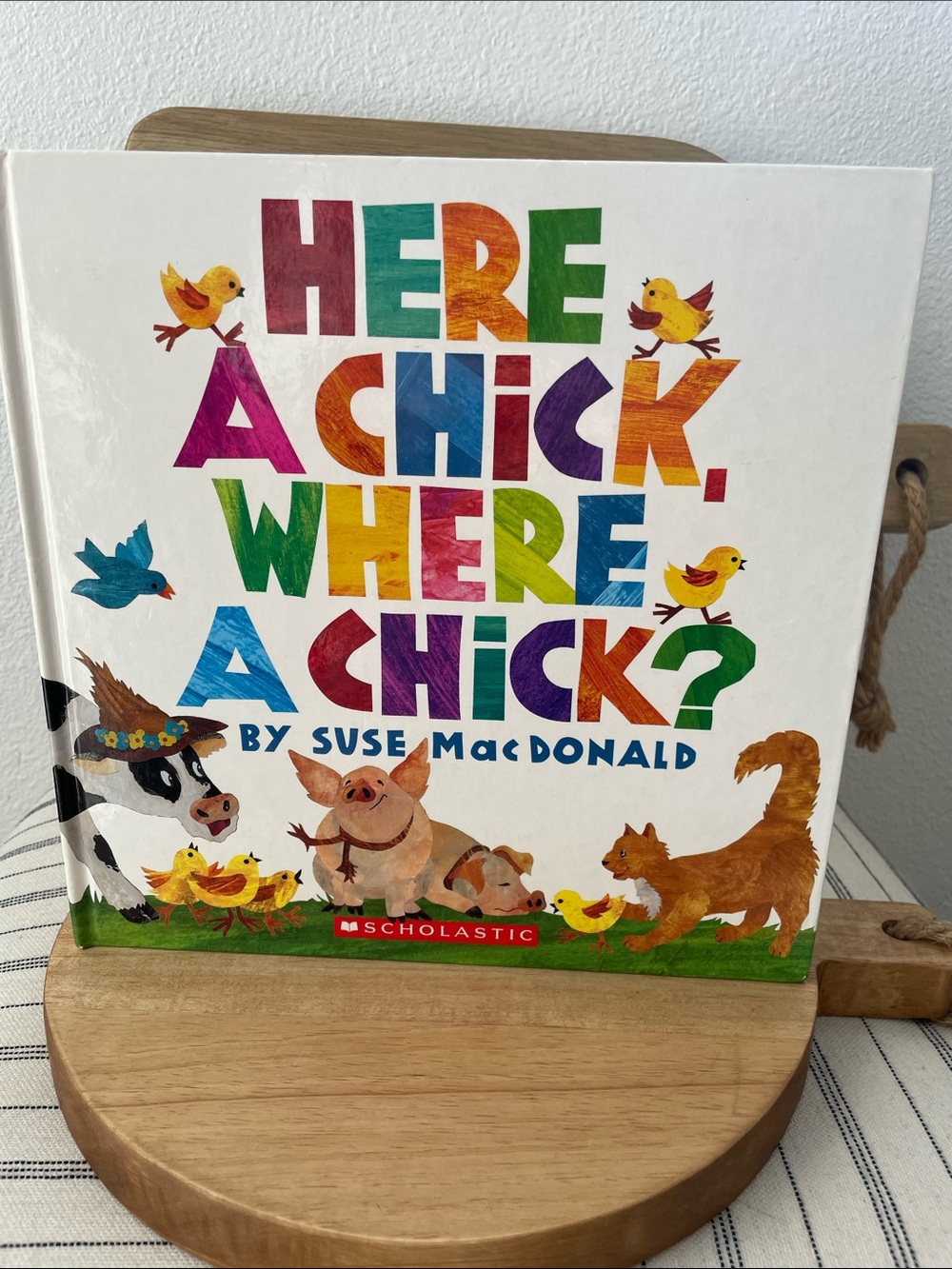 SALE! 50% Off Here a Chick, Where a Chick? by Suse MacDonald Children Kids Book